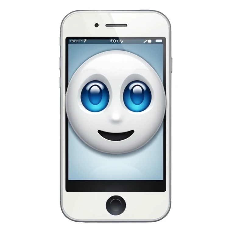 beyaz cep telefonu sticker