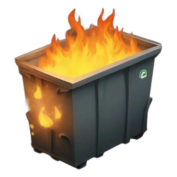 Dumpster on fire sticker
