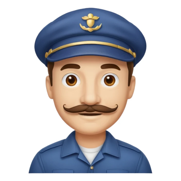 pelon bigote gorra sticker