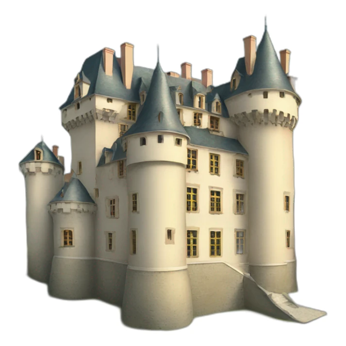 Château avec des chats sticker