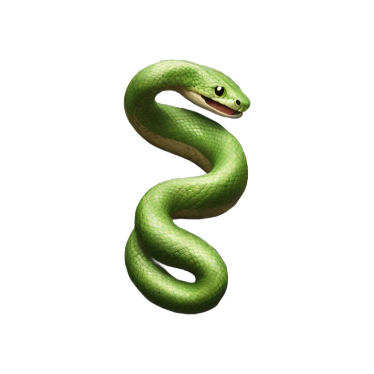 A snake curled around the Empire State Building sticker