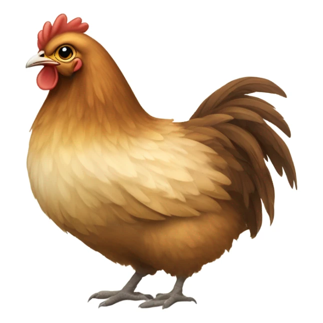 Cute hen sticker