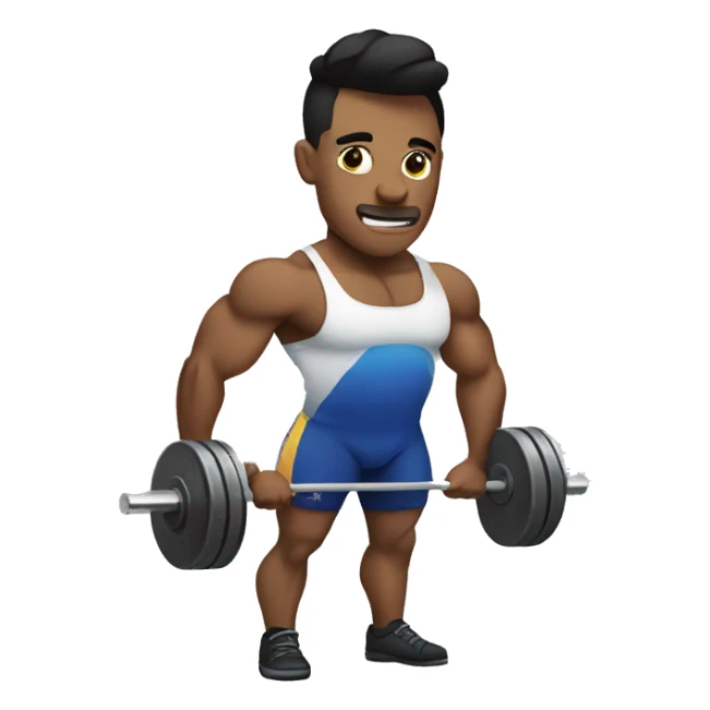 weightlifter with sidecut sticker