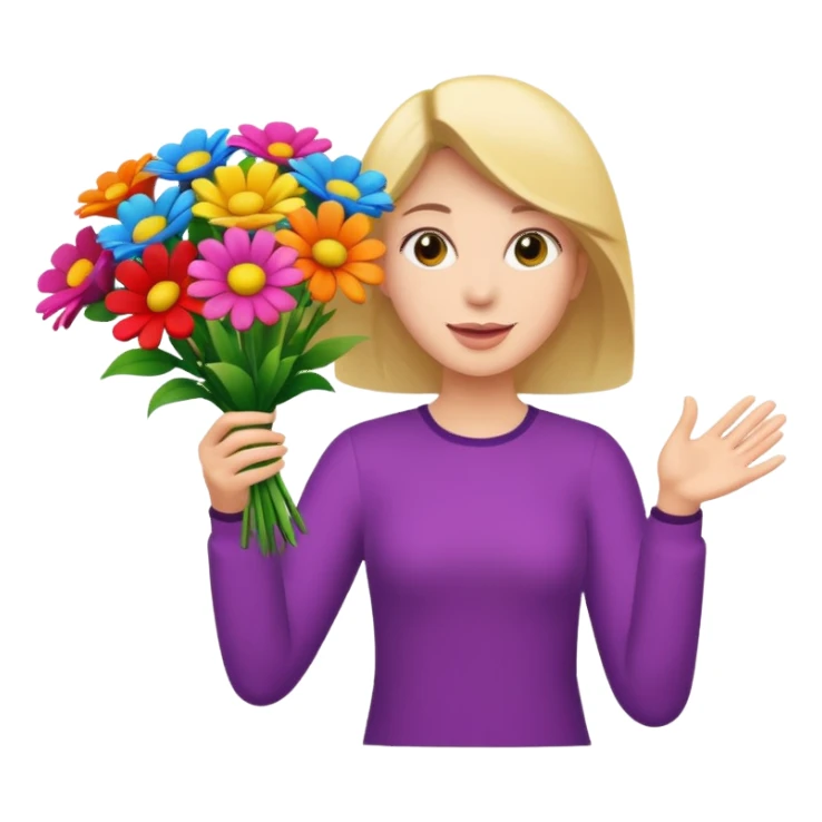 throwing bouquet sticker