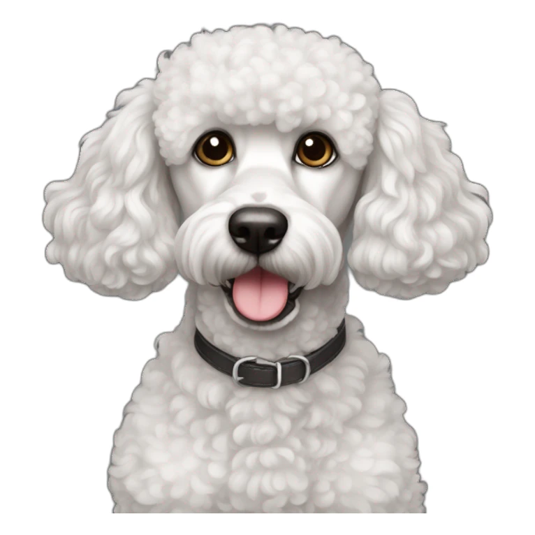 Dog Standart Poodle full body sticker