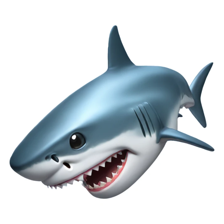 Shark with a laser beam attached to its head sticker