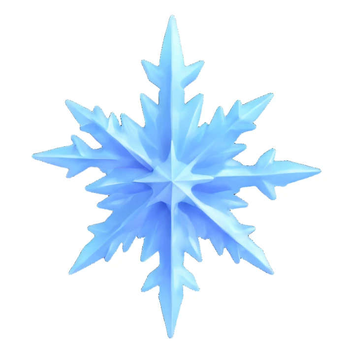 ice crystal sticker