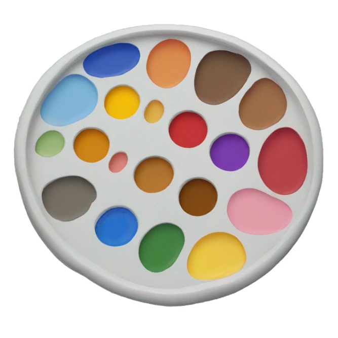 paint palette sticker