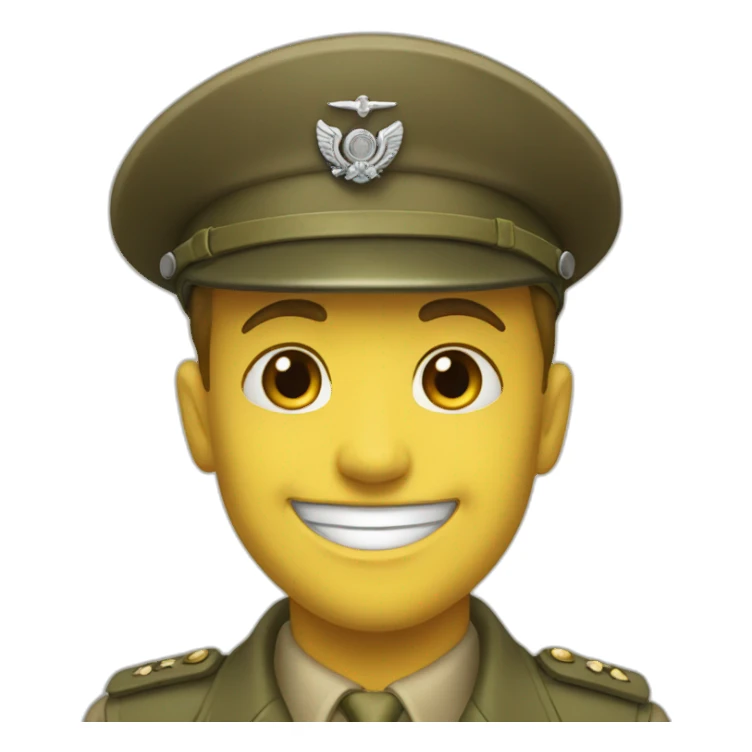 ww2 realistic smile sticker