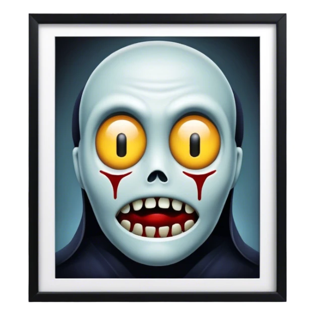 Horror movie sticker