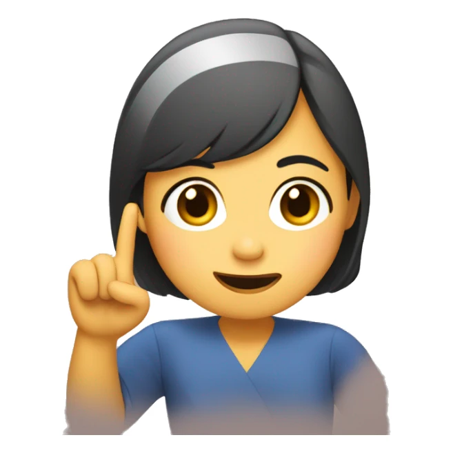 leni robredo emoji with hand gesture  sticker