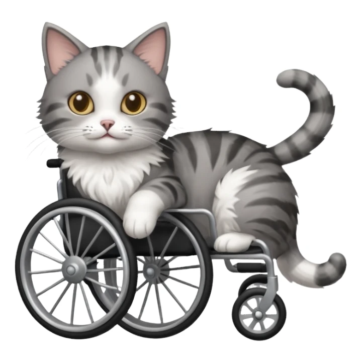 cat wheelchair sticker