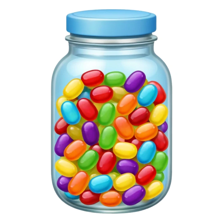 Jellybean jar sticker