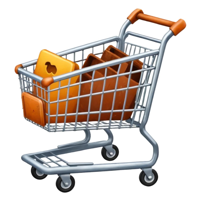 shopping cart damaged sticker