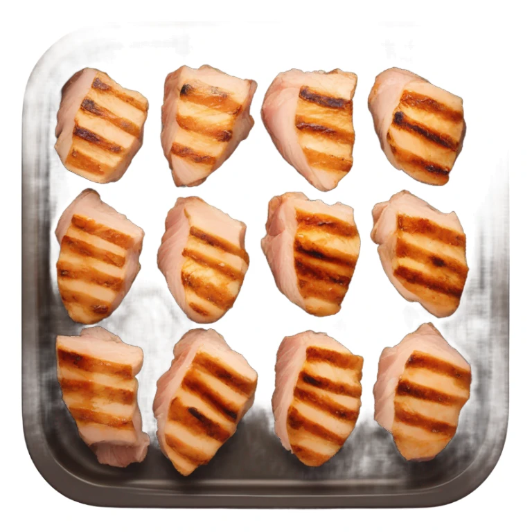 Sliced oven baked chicken breast  sticker