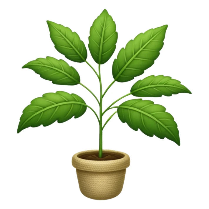 Linen plant sticker