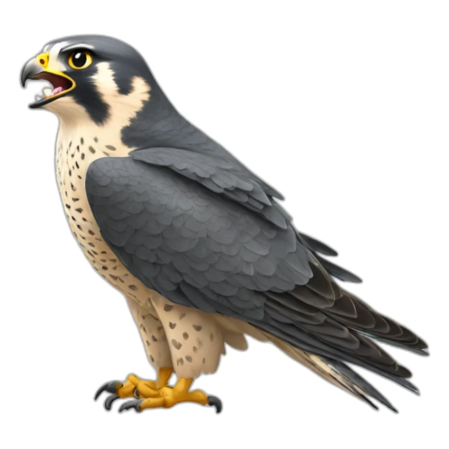 peregrine falcon roar sticker