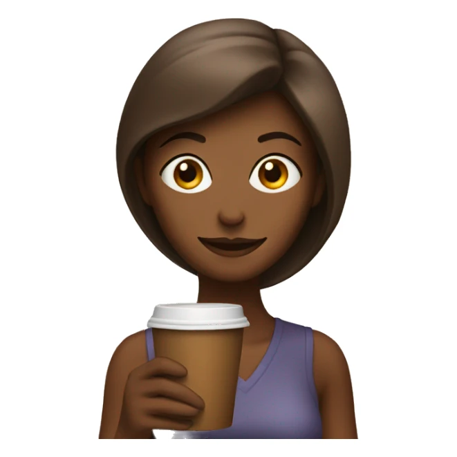 coffee with a woman sticker