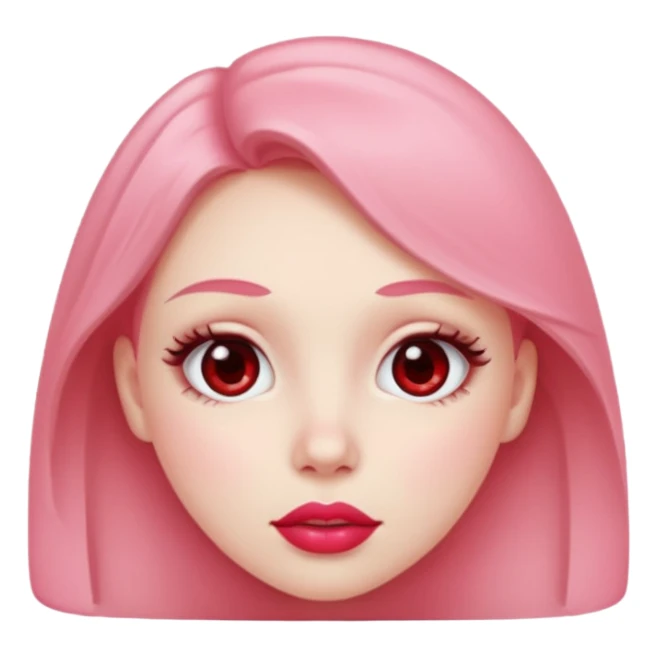 Blushing Sub – wide eyes, pink cheeks. sticker