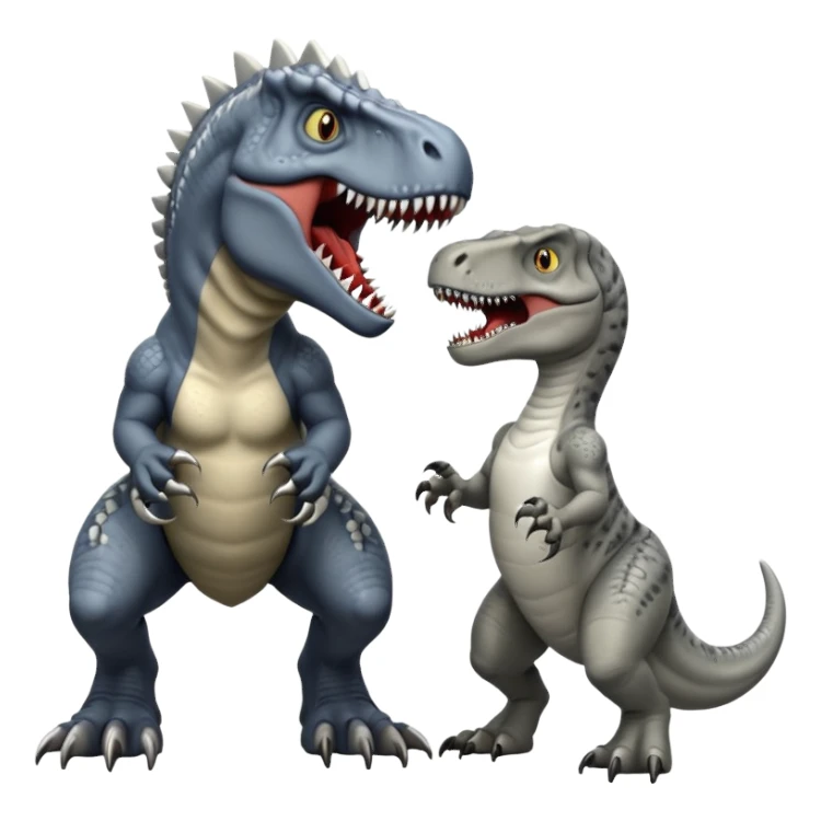 T rex vs indominus rex sticker