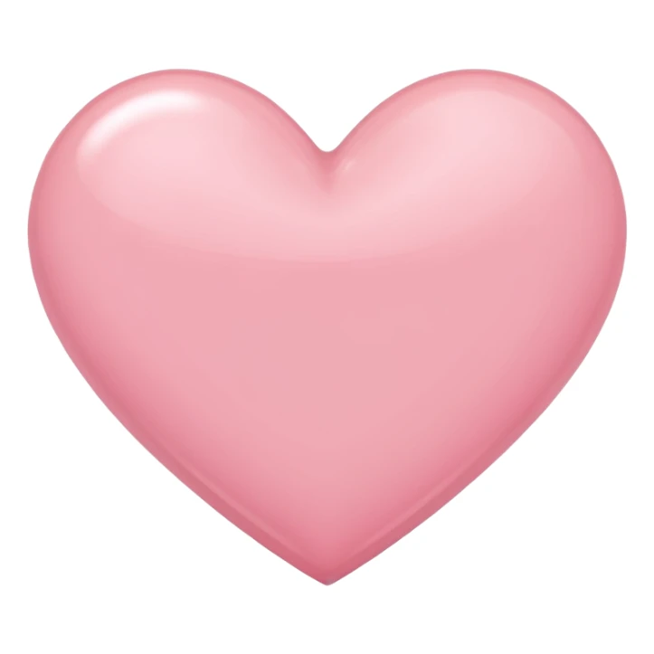 Corazón rosa claro sticker