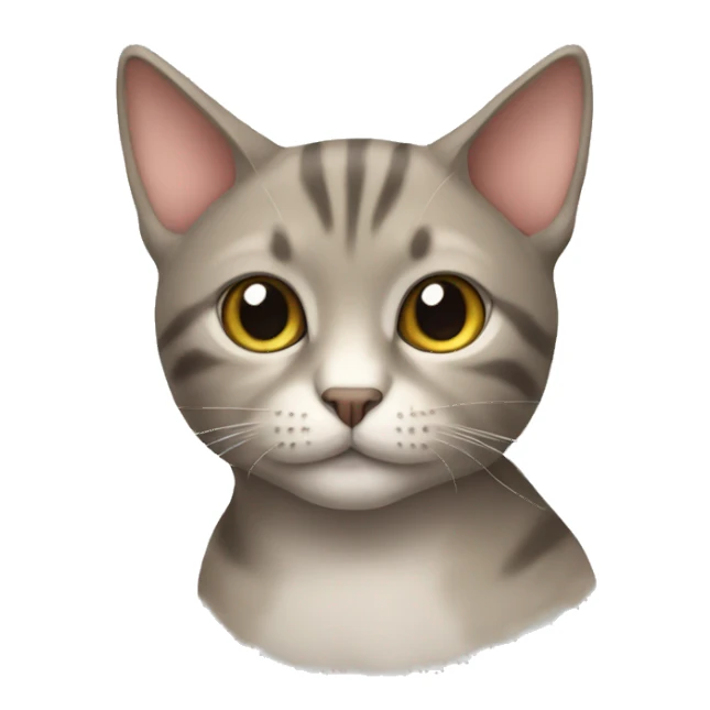 Cat as like as human sticker