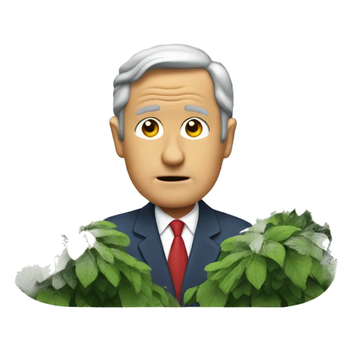 Confused bush with waterfall sticker