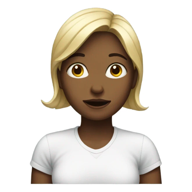 Girl with questions  sticker