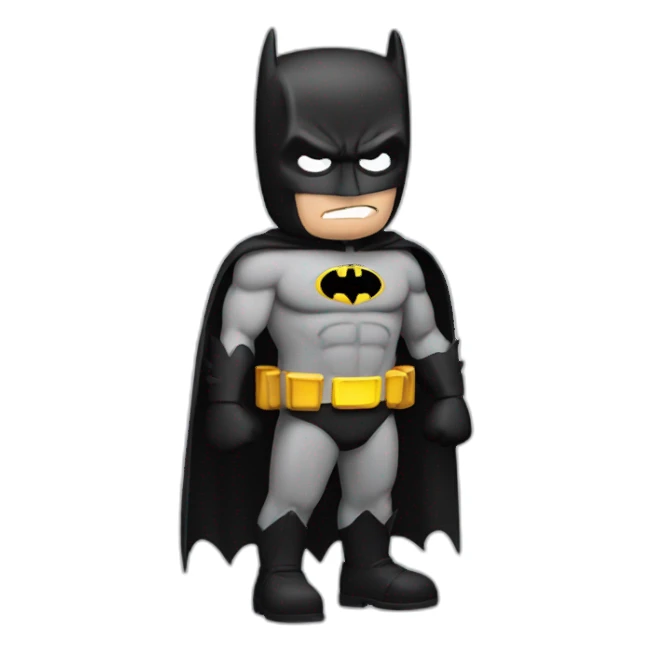 batman shrugging shoulders sticker