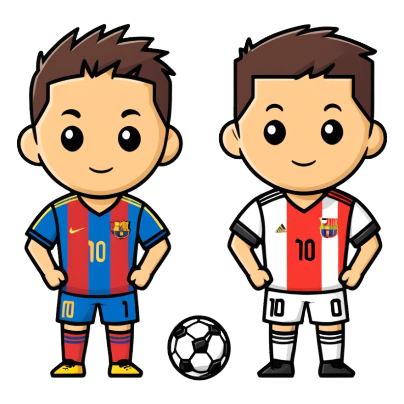 Messi and Ronaldo  sticker