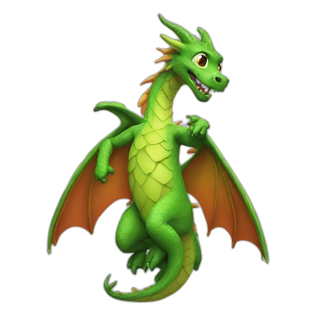 Dragon that dabs sticker