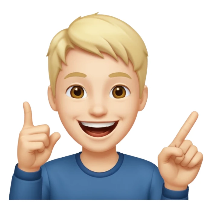 Point and laughing  sticker