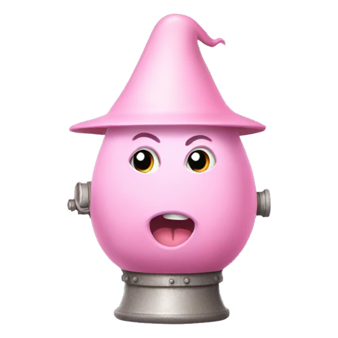 Light pink witch boiler sticker