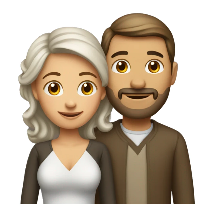 Wife with husband  sticker