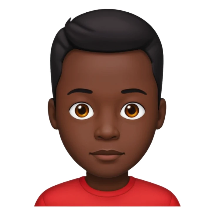 Bobby Brown, black hair, red outfit sticker