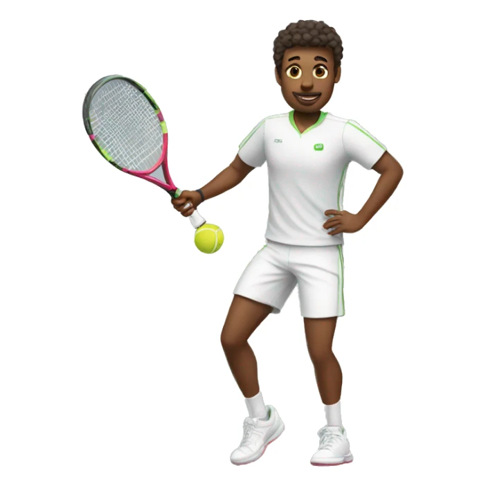 tennis PLAYER sticker