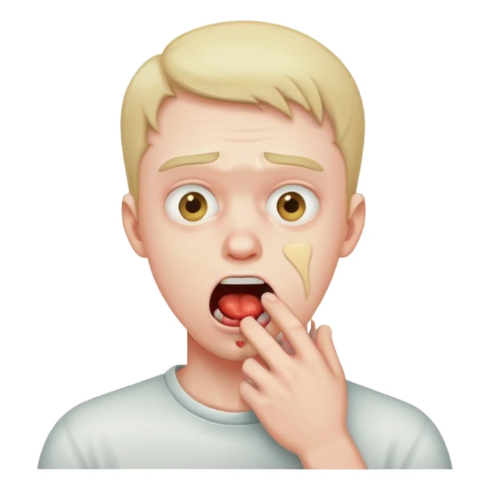 guy chocking himself  sticker