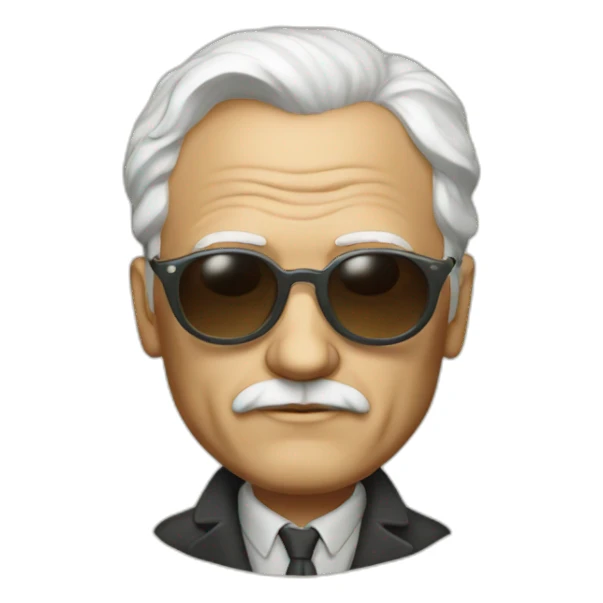 carl jung with sunglasses sticker
