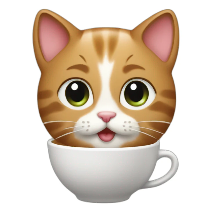 Kitty barista sticker