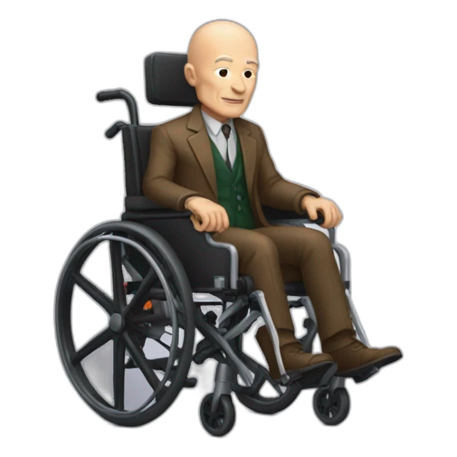 professor x in wheelchair sticker