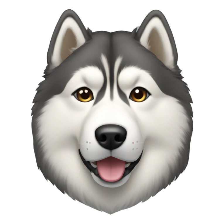 Alaskan Malamute head sticker