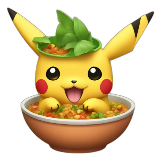 Pikachu eats tajine sticker