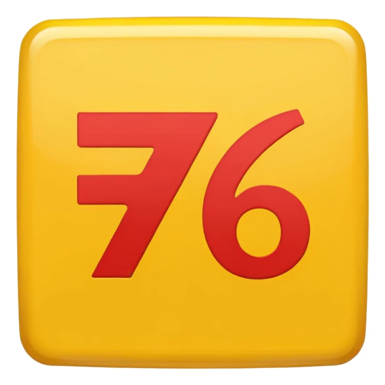 2 blocks saying "6" and "7" sticker