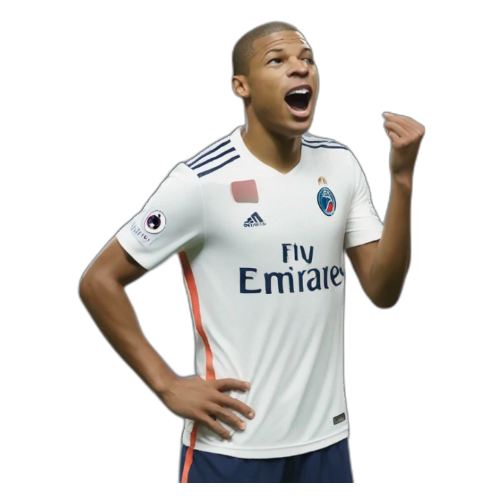 Mbappe qui fais caca sticker