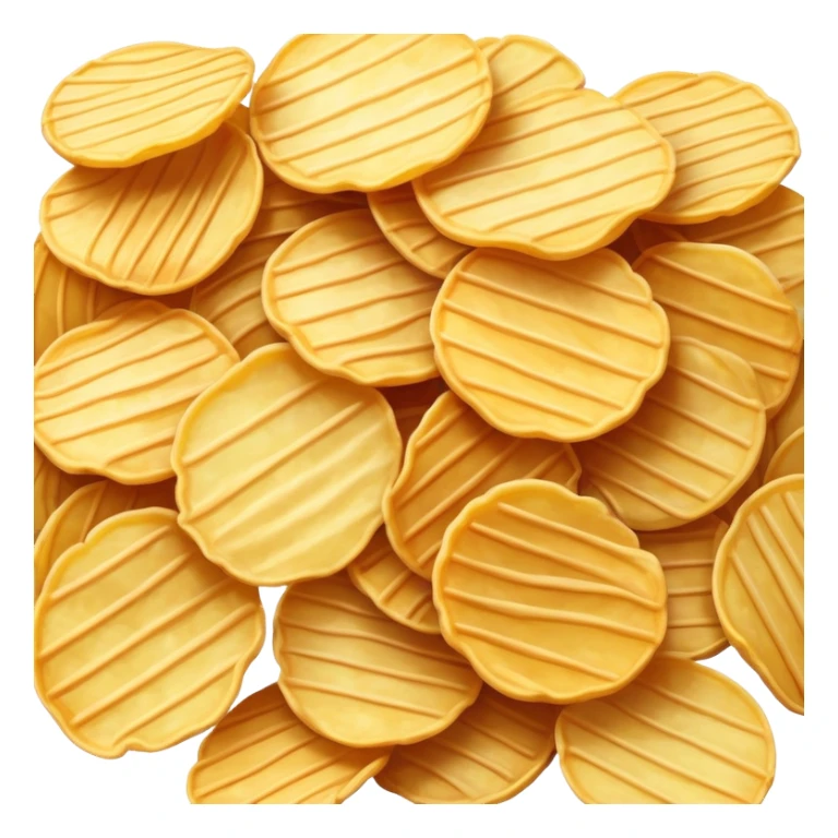 rippled potato chips with ridges sticker