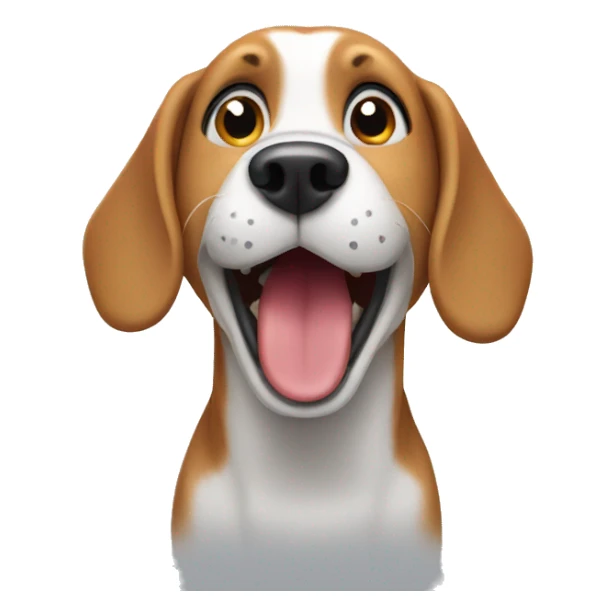 Beagle dog singing sticker