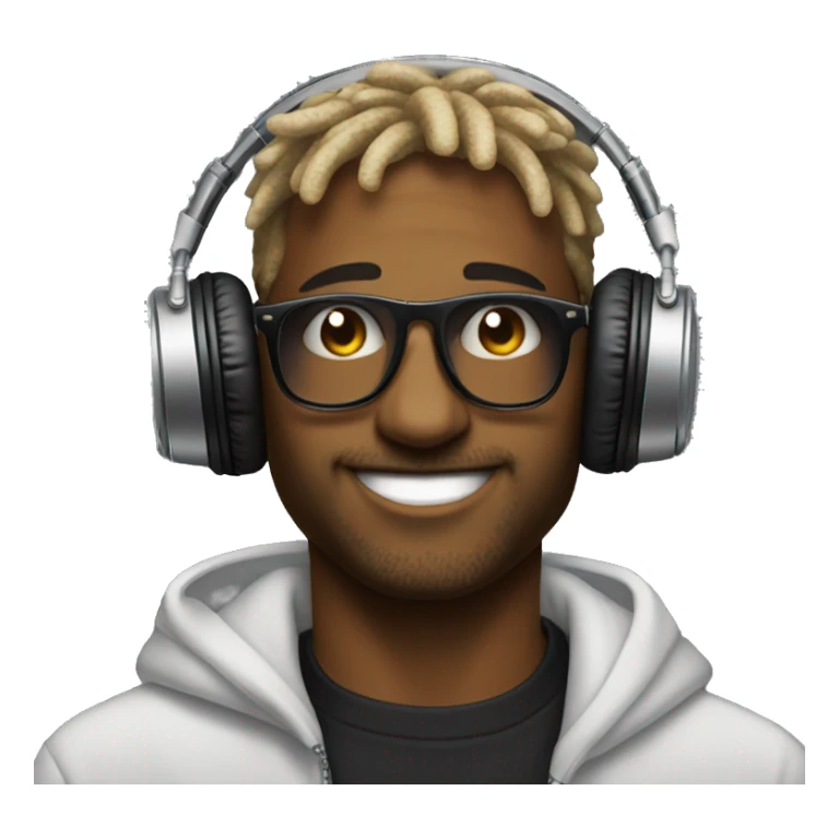 Smiley dj raving turntables hype sticker