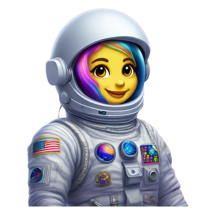 lisa frank in space sticker