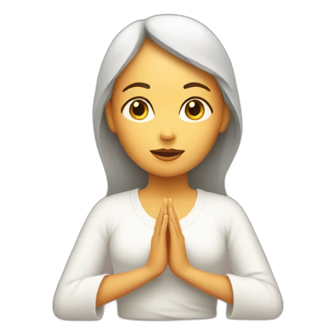 meditation girl sticker