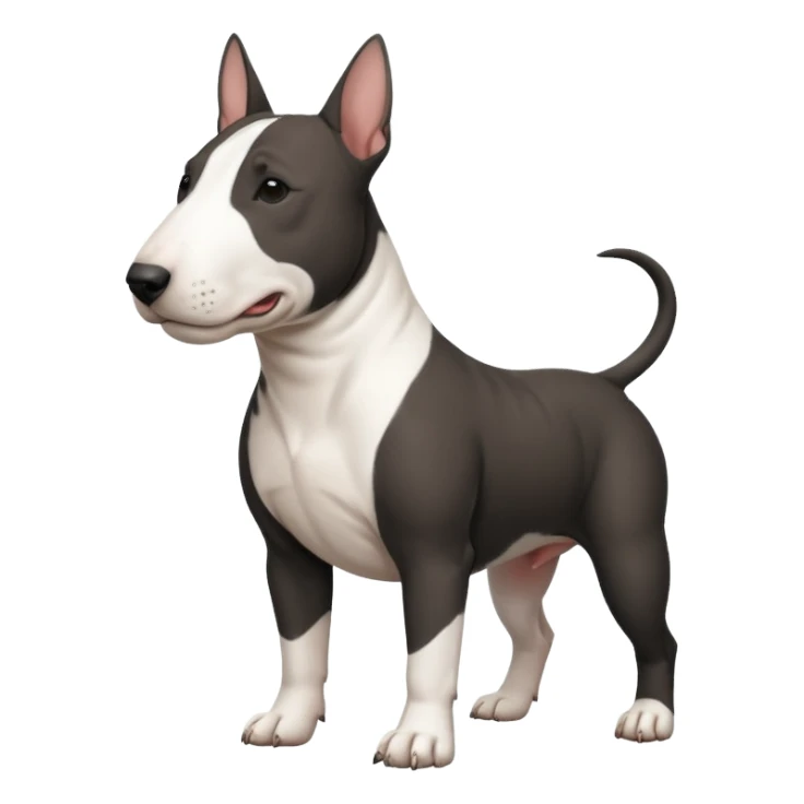 black Bull terrier sticker